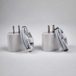 20W USB-C Chargers + USB-C to C Cables 3ft – 2 PACK - Generic